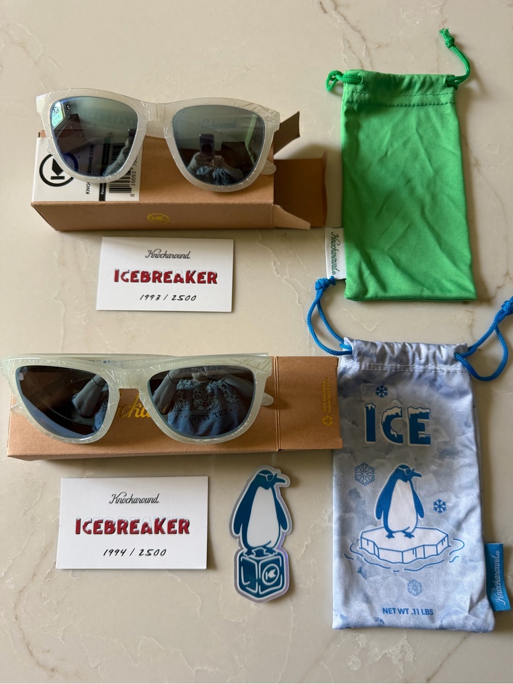 Knockaround IceBreaker limited edition color change sunglasses- premiums